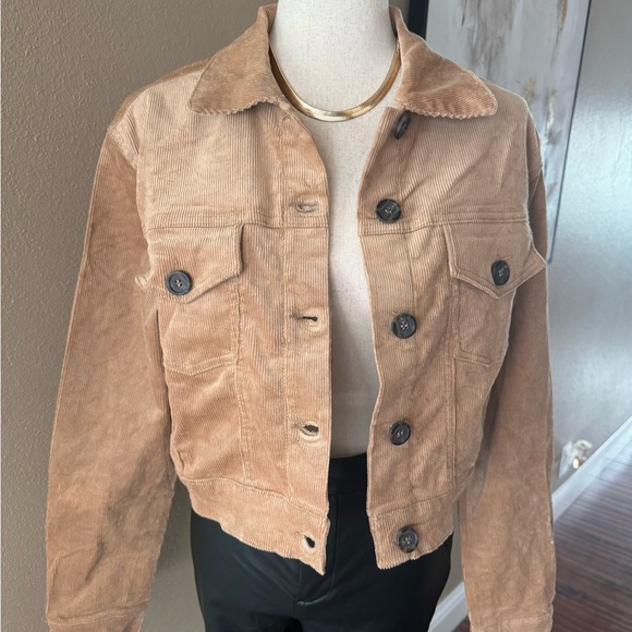 Corduroy short button down jacket - Picture 7 of 7